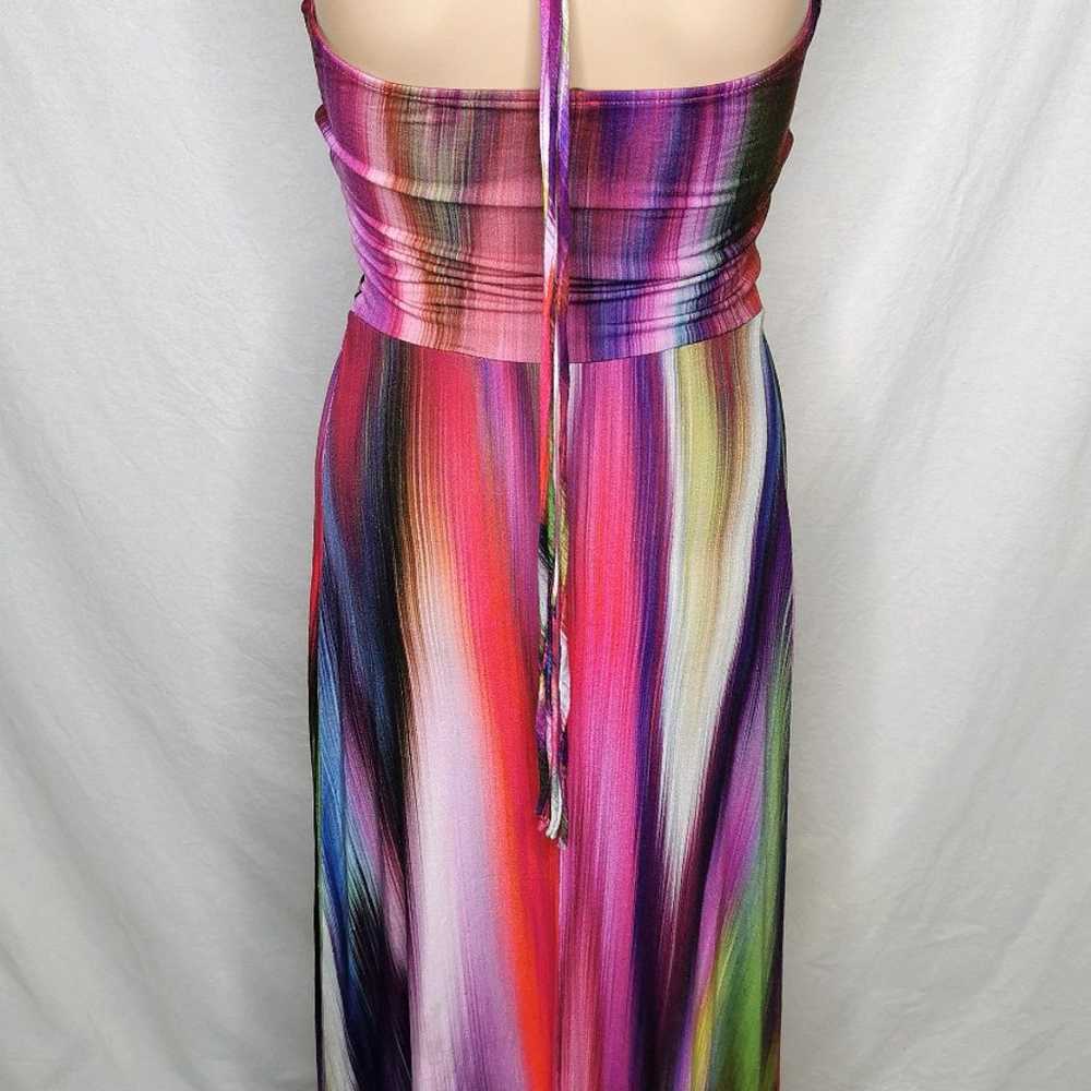 Sky "Jolima" Multicolor Halter Braided Bodice Max… - image 7