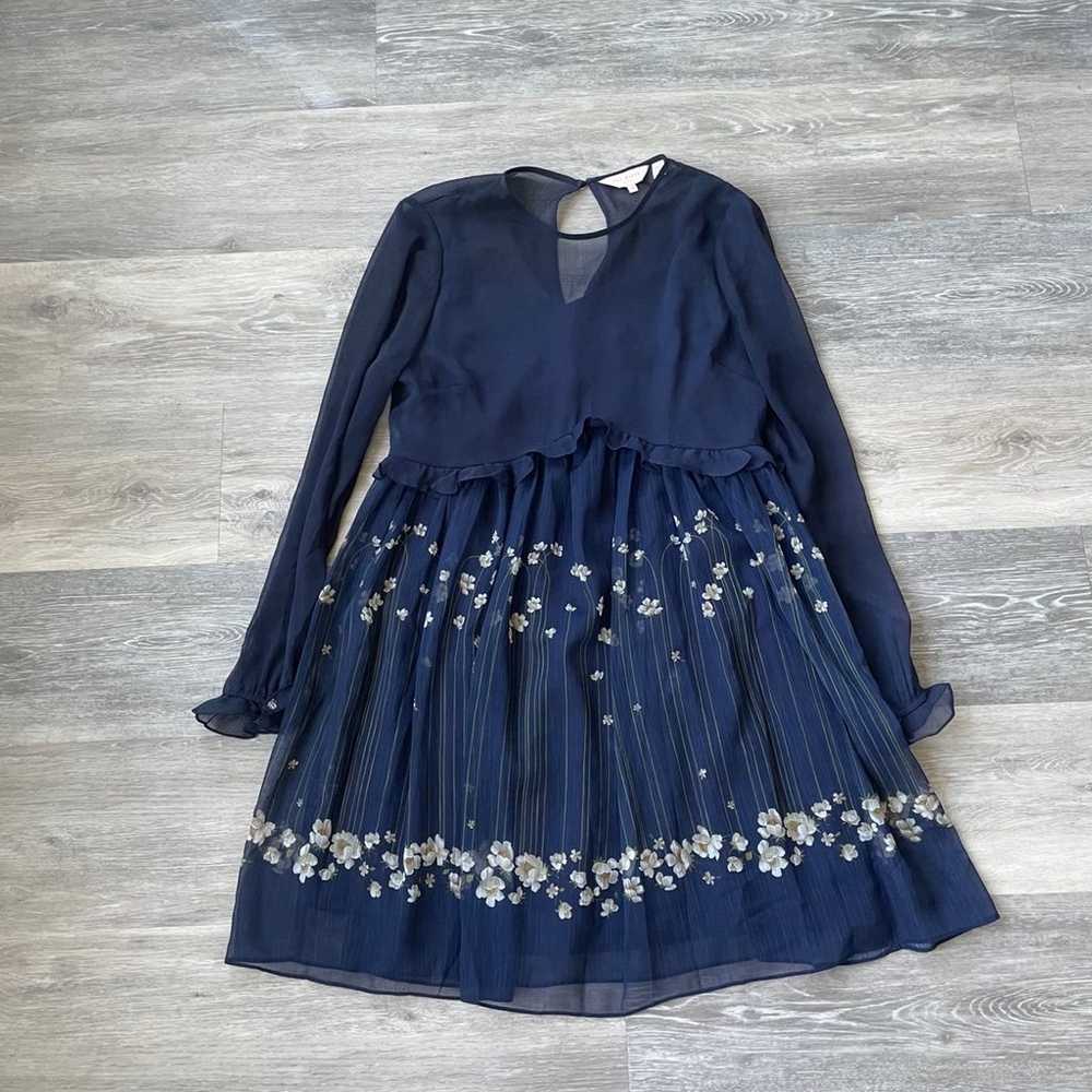 Navy Long sleeved Ted baker dress - image 1