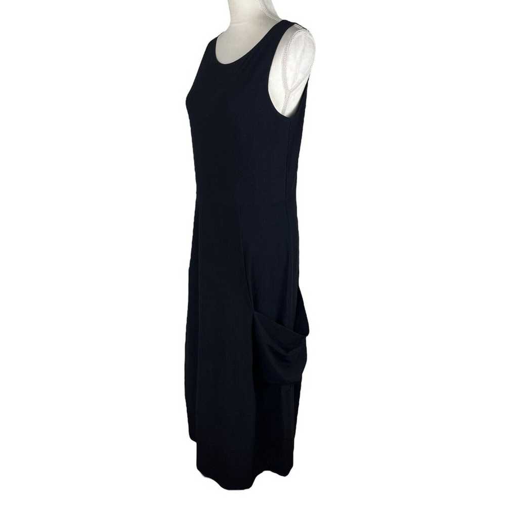 Eileen Fisher Lagenlook Black Sleeveless Scoop Ne… - image 4