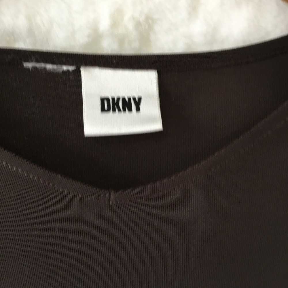 DKNY DKNY Brown Long Sleeve Top - image 3