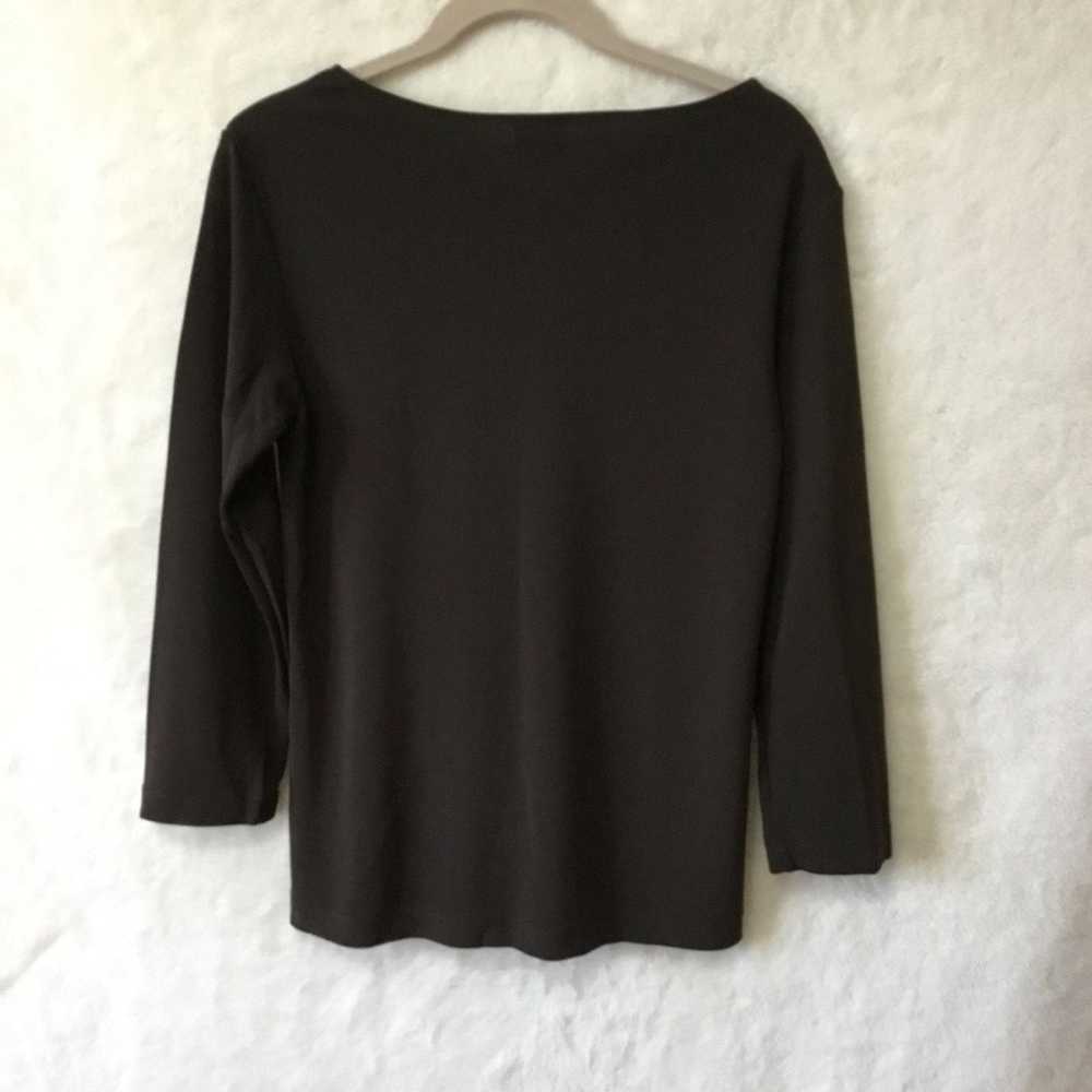 DKNY DKNY Brown Long Sleeve Top - image 8