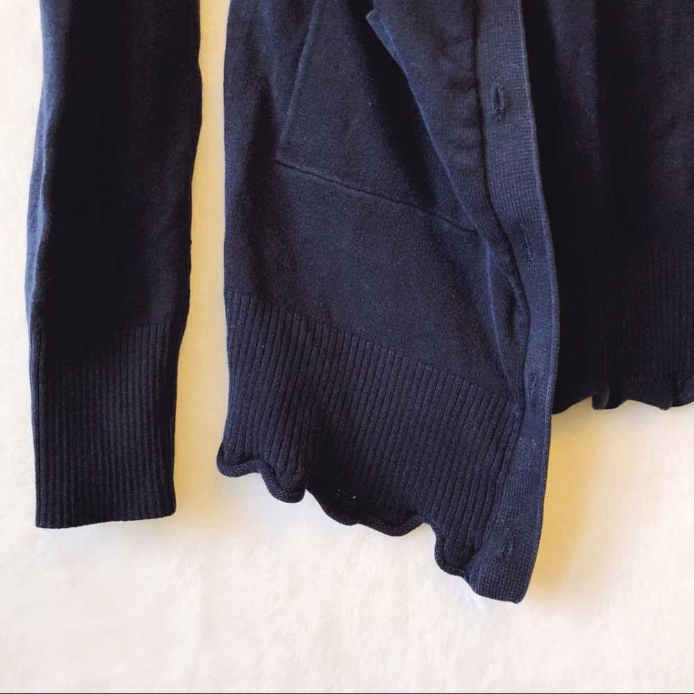 Other Pink Rose Navy Blue Long Sleeve Cardigan - image 5