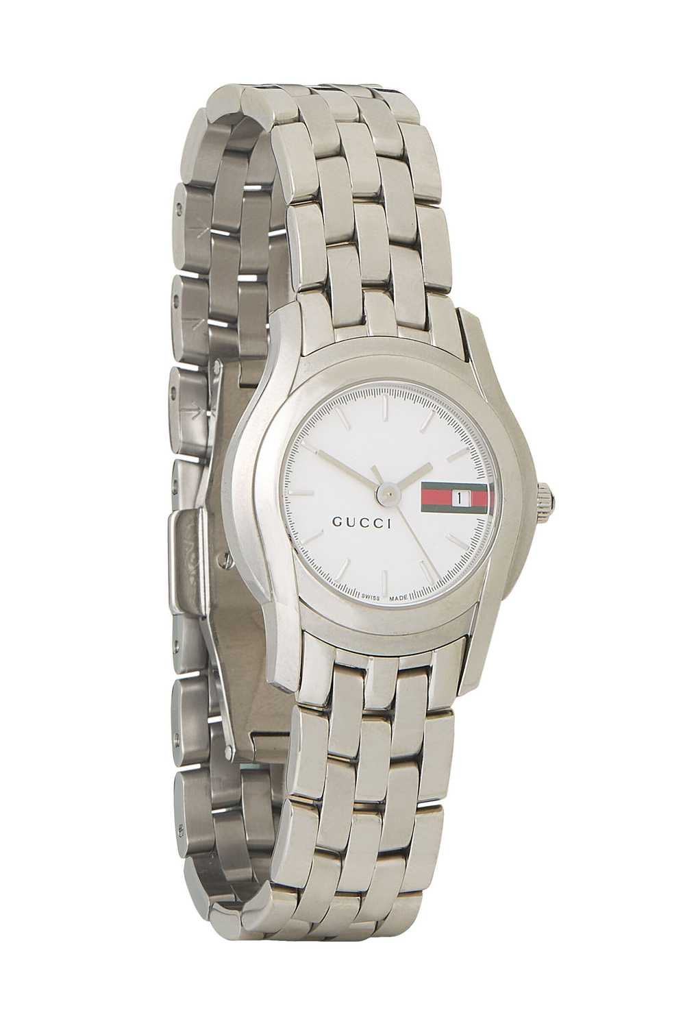 Stainless Steel & White 5500L Automatic Watch - image 1