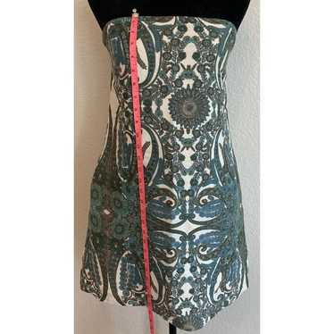 See by Chloe Blue Green Paisley Floral Shift Stra… - image 1