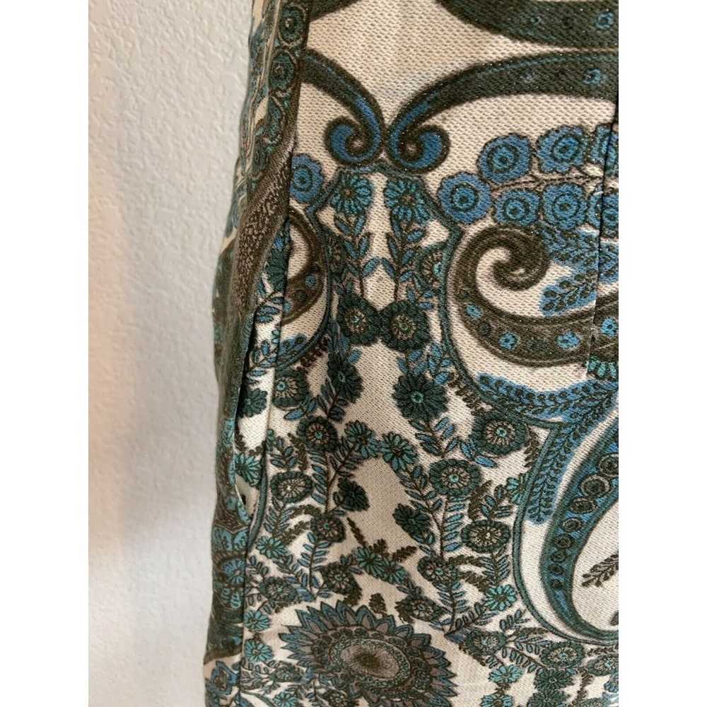 See by Chloe Blue Green Paisley Floral Shift Stra… - image 3