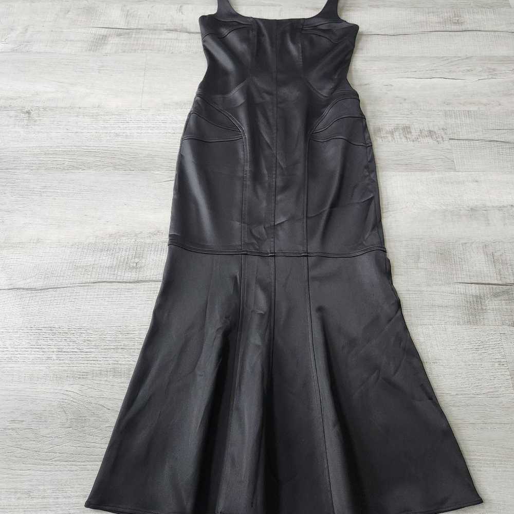 David Meister Black Satin Sleeveless Low Back Bod… - image 12