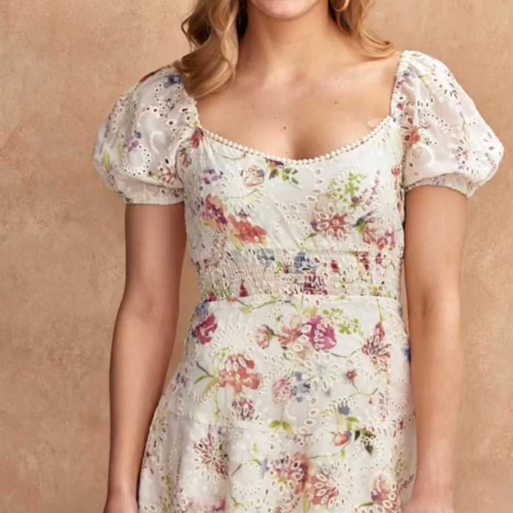 Willa Story Floral Eyelet Dress - image 1