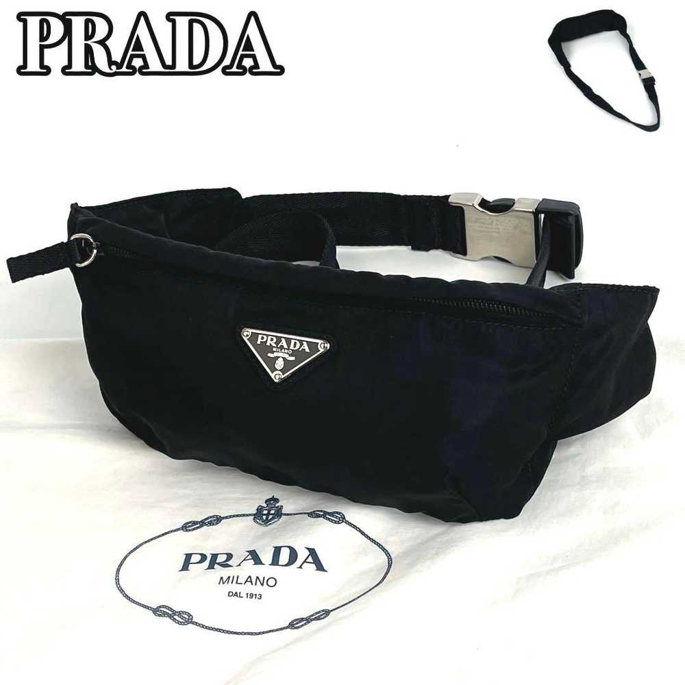 Kiwami Prada Waist Pouch Triangle Logo Plate Unis… - image 1