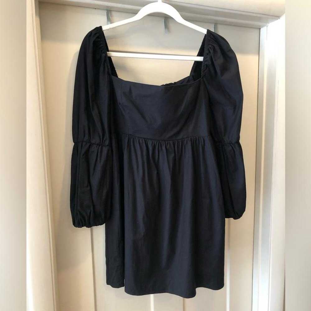 Reformation Michaela babydoll black long sleeve s… - image 6