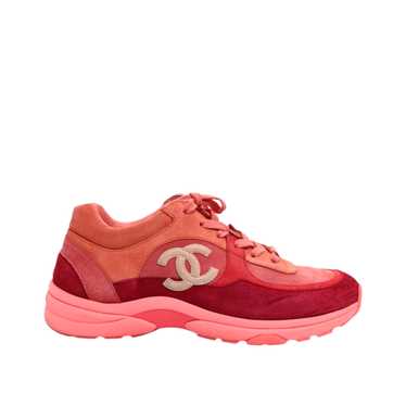 Product Details Chanel Coral Red CC Sneakers