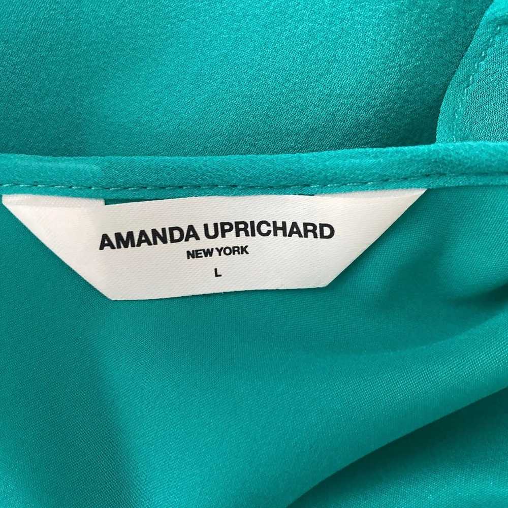 Amanda Uprichard Kalyn Halter Backless Dress Teal… - image 5