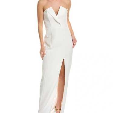 Aidan By Aidan Mattox Strapless Column Gown Size … - image 1