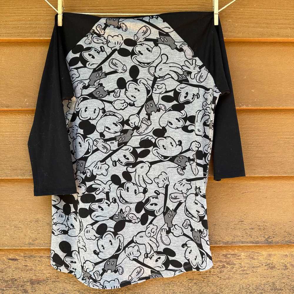 Other LulaRoe Mickey Mouse Top Black Gray 3/4 Sle… - image 7