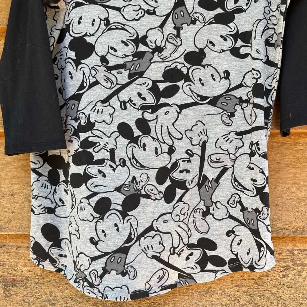 Other LulaRoe Mickey Mouse Top Black Gray 3/4 Sle… - image 9