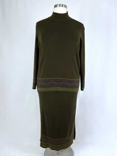 Vintage Lennie for Nina Leonard Size 22 Olive Gree