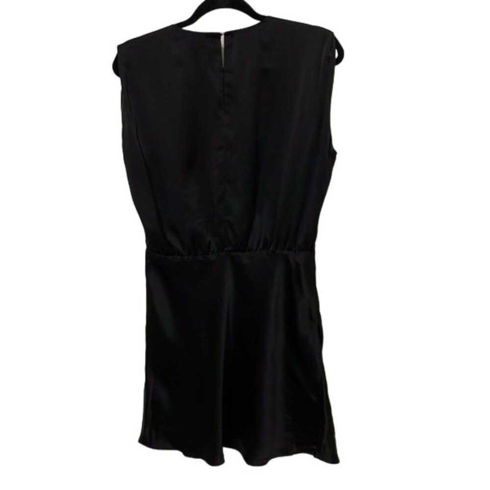 Amanda Uprichard Black Silk Mini Cocktail Dress W… - image 5