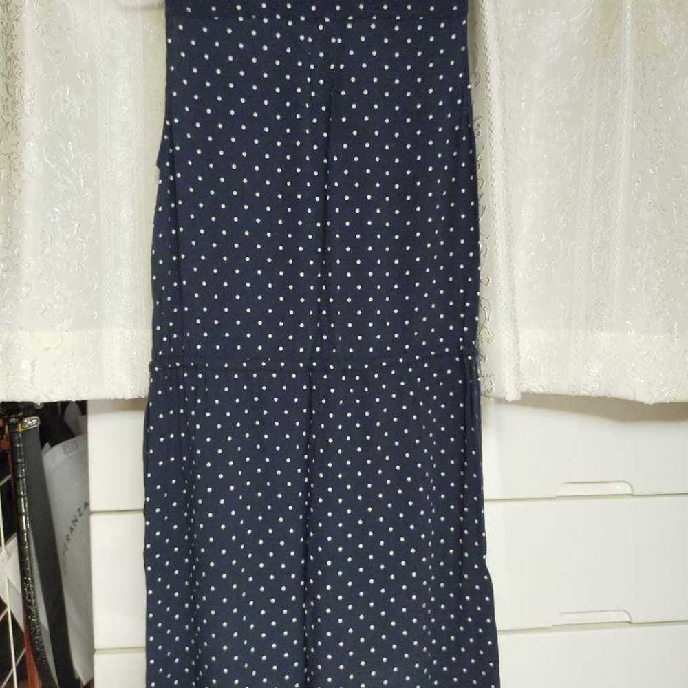 Banana Republic navy polka dot dress. - image 4