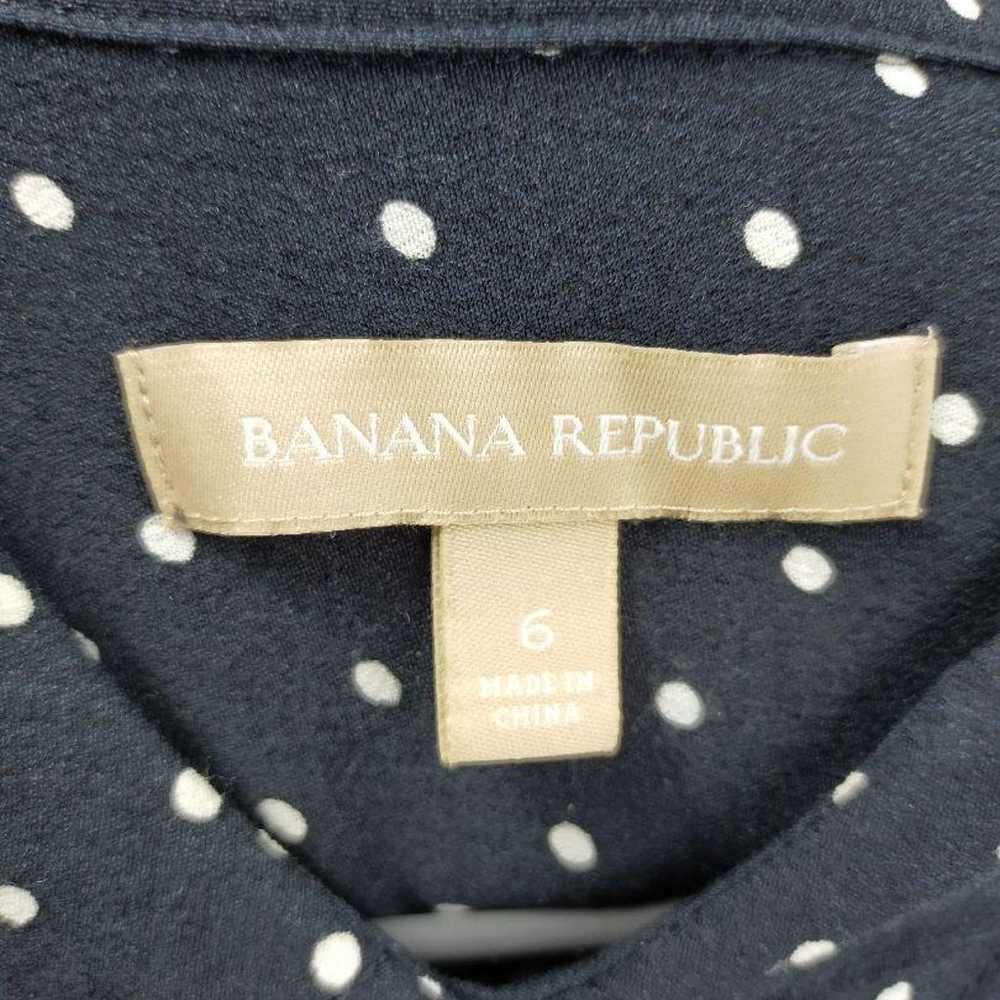 Banana Republic navy polka dot dress. - image 7