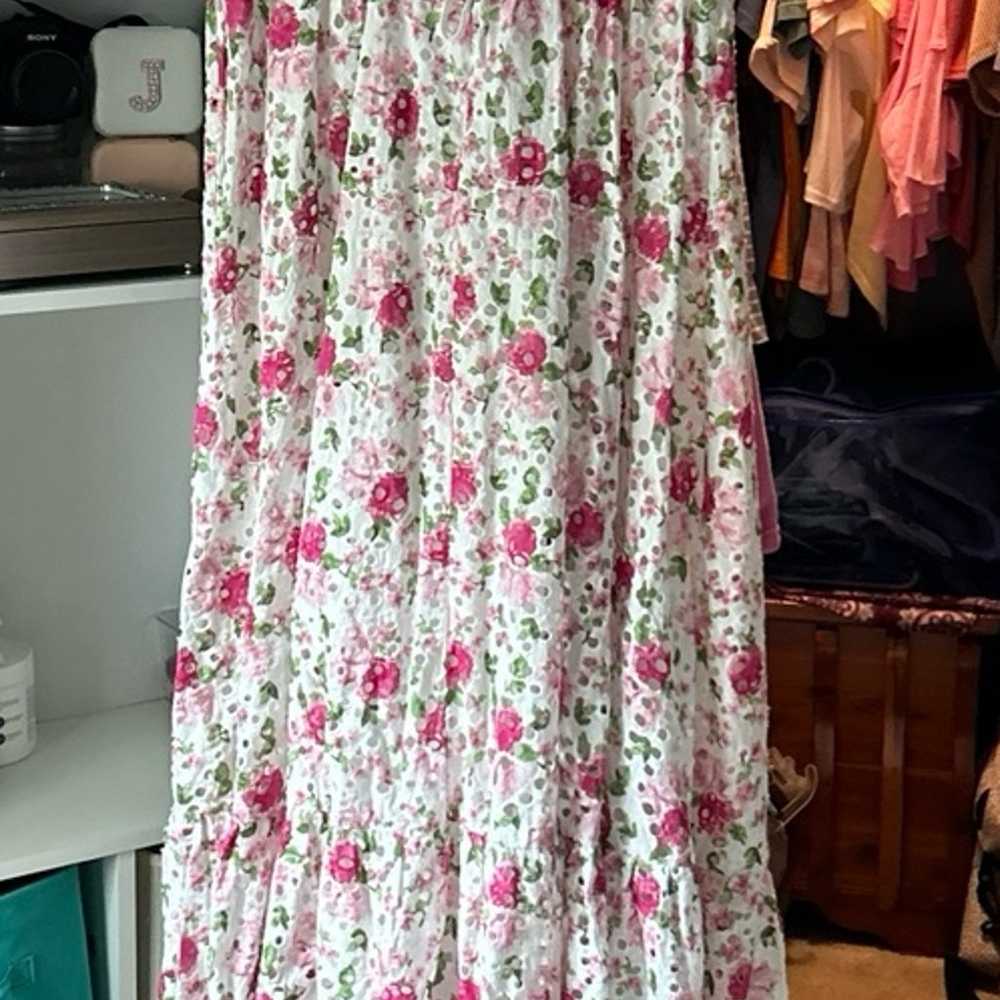 Floral Maxi Dress, Floral bridesmaids dress - image 7