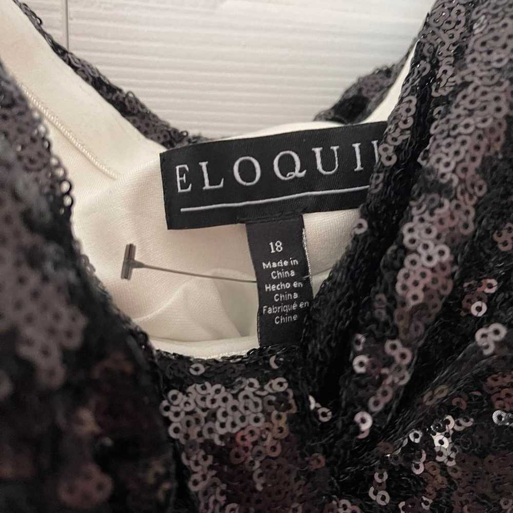 Eloquii Black and White Off the Shoulder Sequin B… - image 2