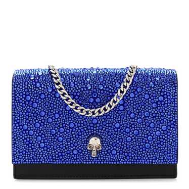 ALEXANDER MCQUEEN Calfskin Crystal Skull Mini Cro… - image 1