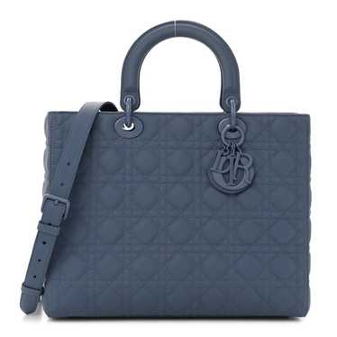 CHRISTIAN DIOR Ultra Matte Calfskin Cannage Large… - image 1