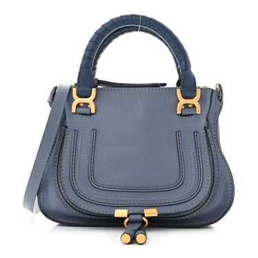 CHLOE Calfskin Small Marcie Satchel Shady Cobalt - image 1