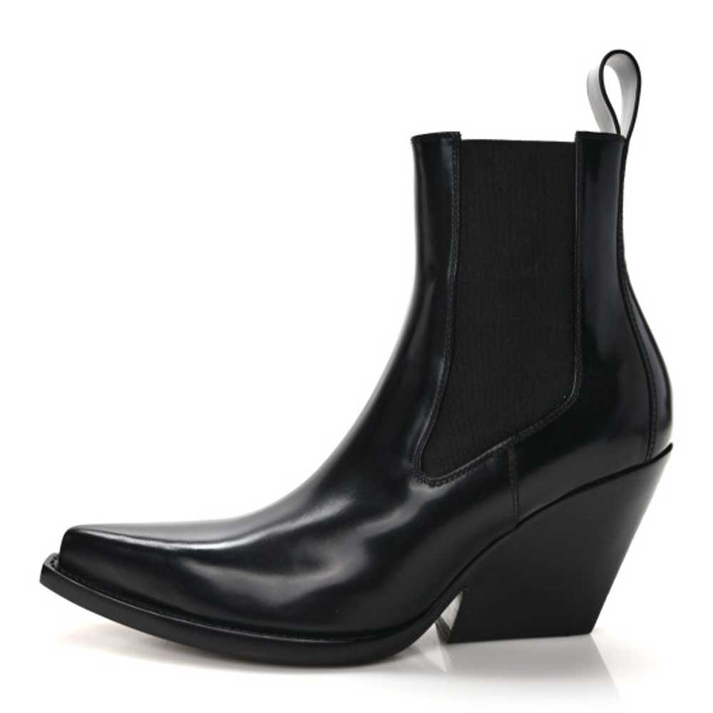 BOTTEGA VENETA Calfskin Lean Boots 37.5 Black - image 1