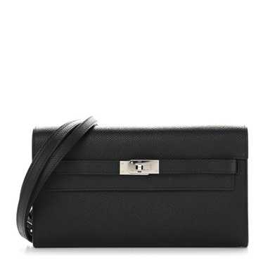 HERMES Epsom Kelly Wallet To Go Black