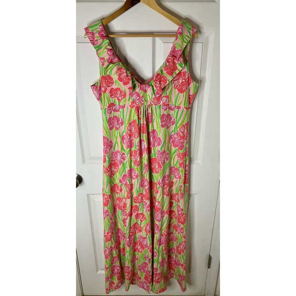 Lilly Pulitzer Women’s XL Jersey Maxi Dress Sleev… - image 2