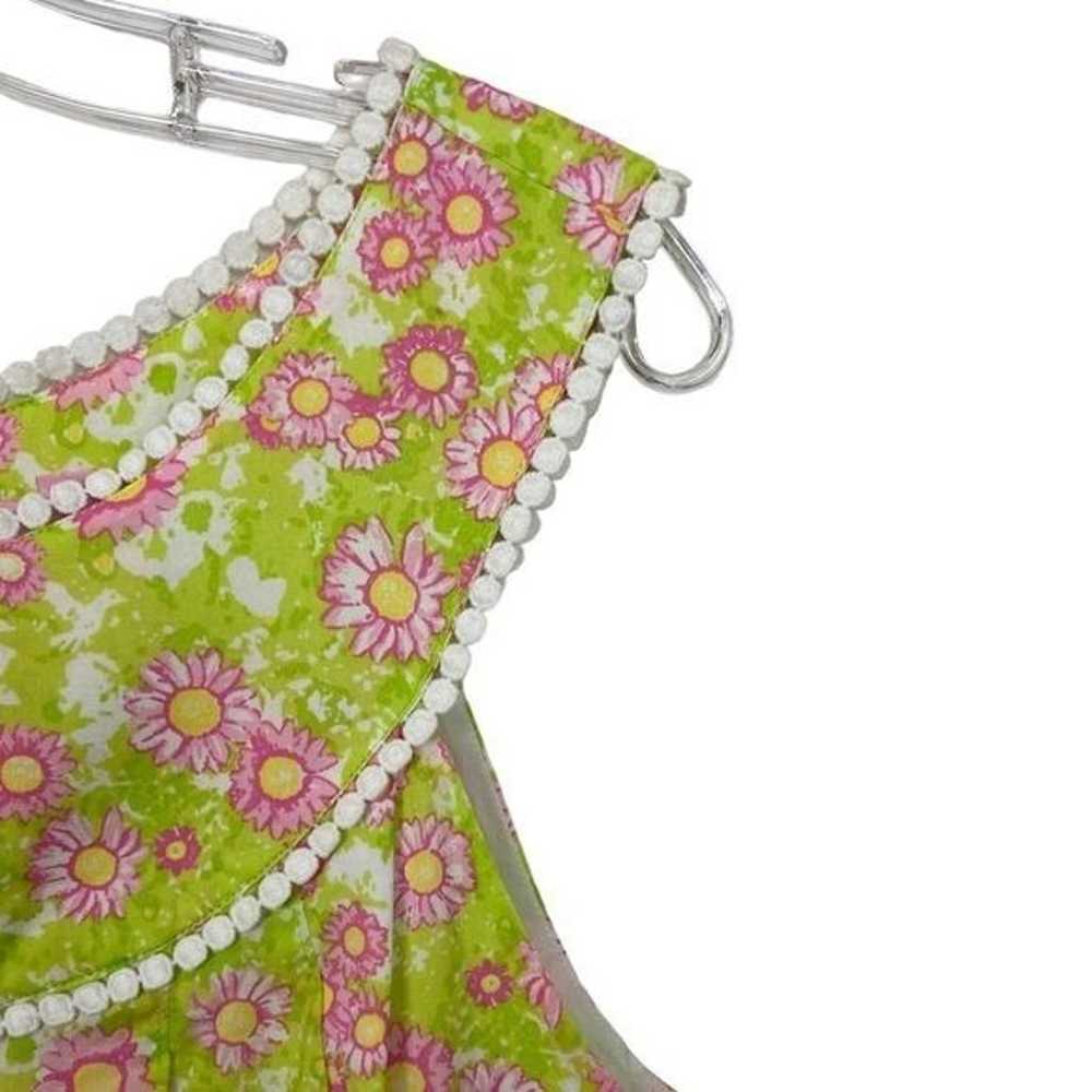 Lilly Pulitzer Floral Dress Floral Pink Green Yok… - image 4