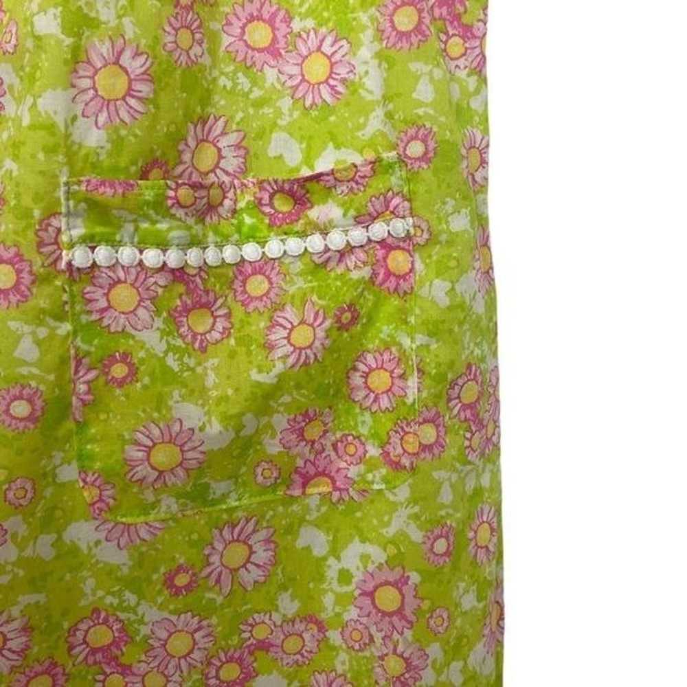 Lilly Pulitzer Floral Dress Floral Pink Green Yok… - image 5