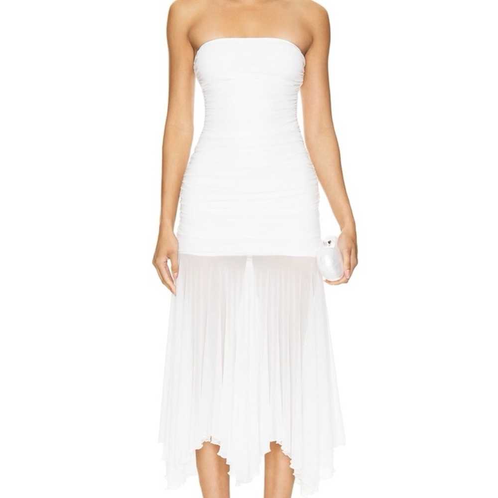 Amaris Strapless Dress in White - image 1