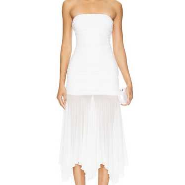 Amaris Strapless Dress in White - image 1