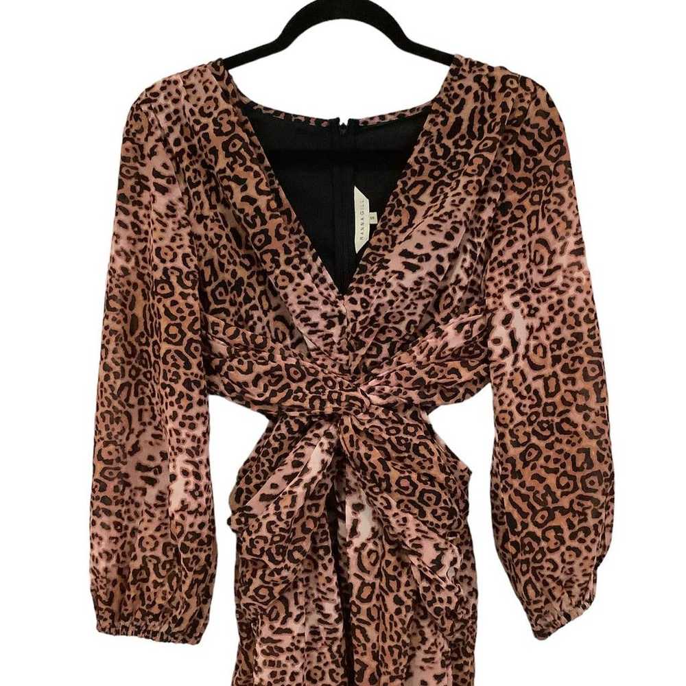 Anthropologie Ranna Gill Tan Black Gold Leopard P… - image 5