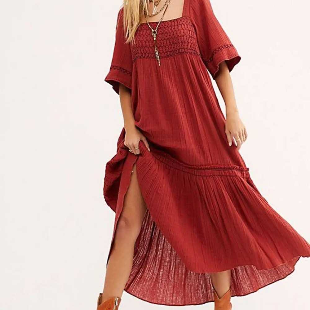 FREE PEOPLE I’m The One Maxi Dress, Terra, Small - image 2