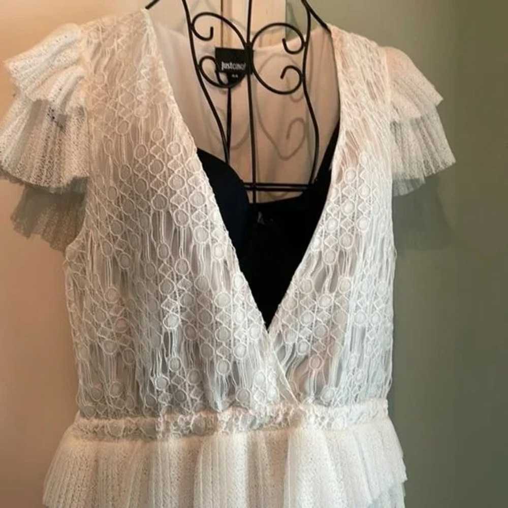 layered lace dress White size 6 - image 3