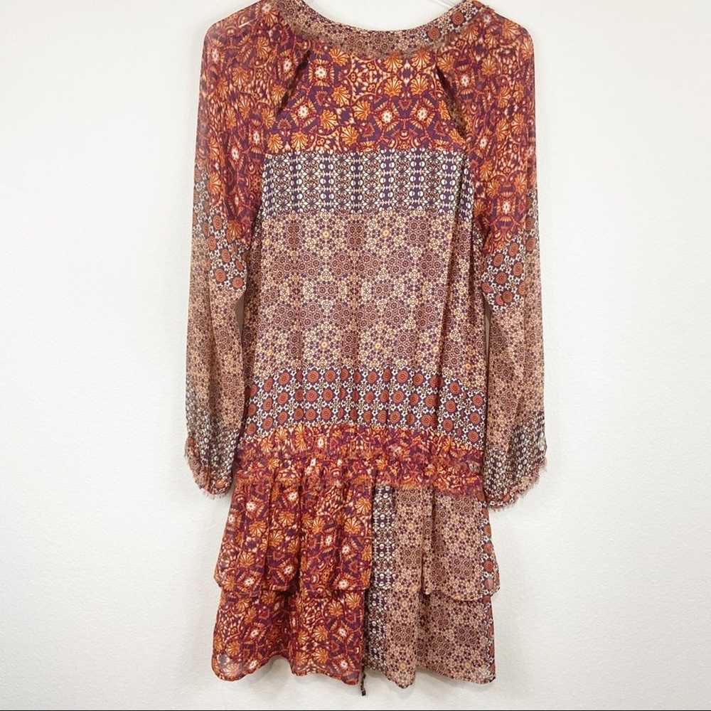 Gypsy 05 Girih Peasant Boho Silk Dress Size Small - image 4