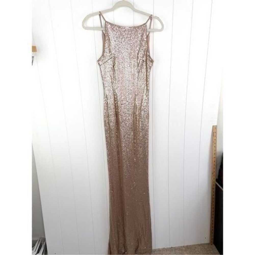 Lulus Chic Celebration Champagne Sequin Maxi Dres… - image 4