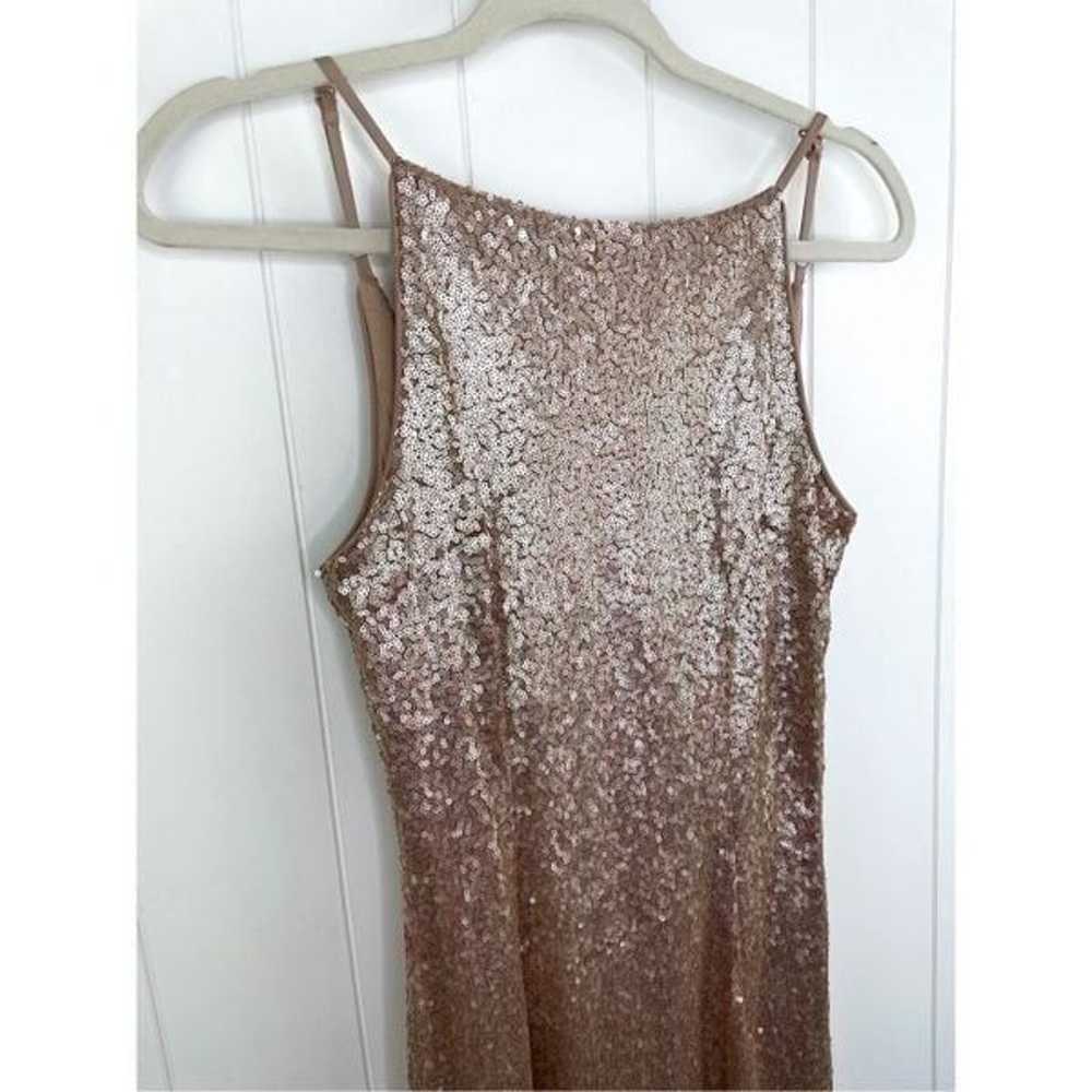 Lulus Chic Celebration Champagne Sequin Maxi Dres… - image 5