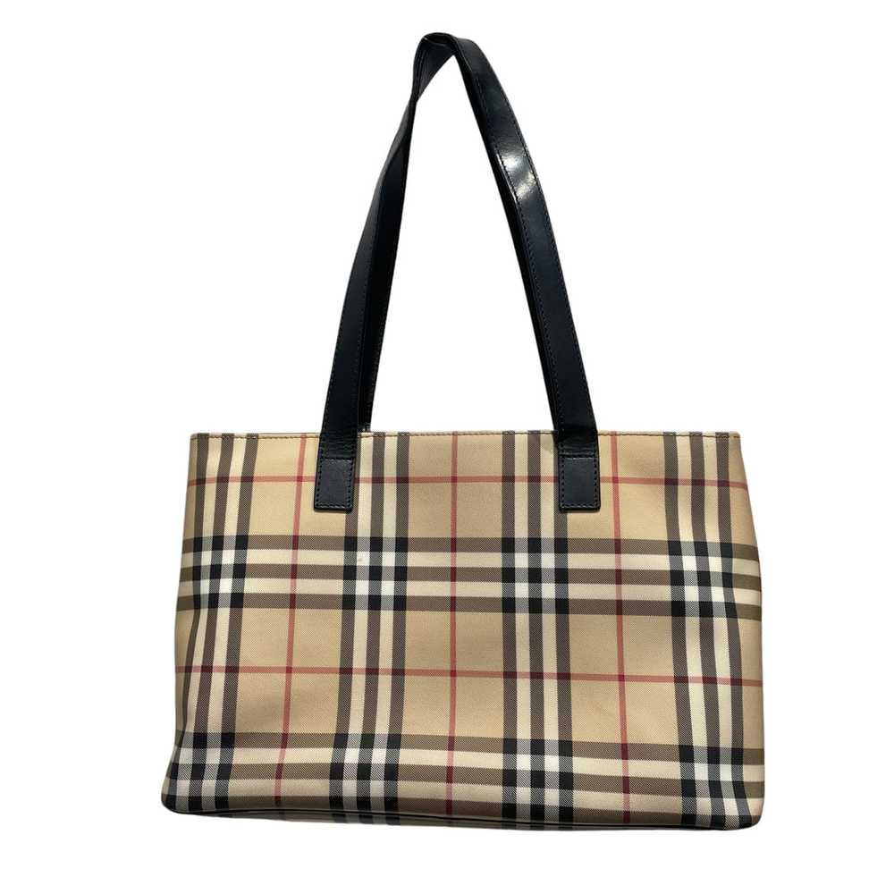 BURBERRY LONDON/Tote Bag/Plaid/BEG/COATED CANVAS … - image 1