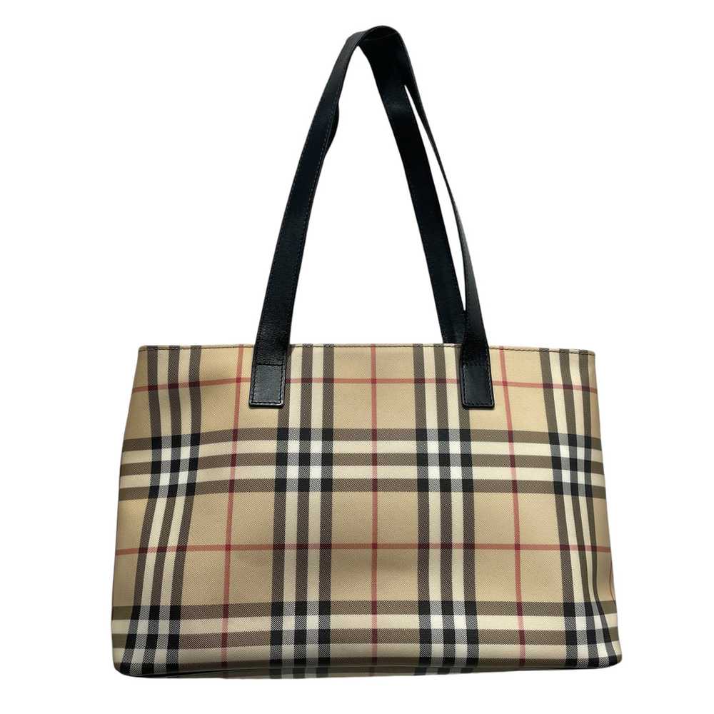 BURBERRY LONDON/Tote Bag/Plaid/BEG/COATED CANVAS … - image 2