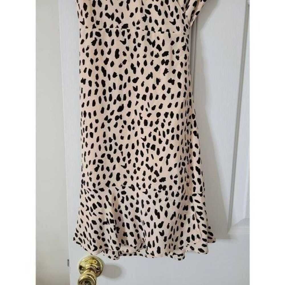 Rails Leanne Silk Blush Spotted Dress M NWOT - image 5