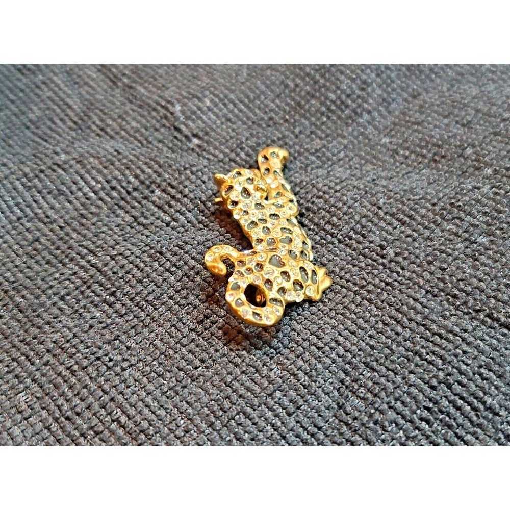 Vintage Brooch Pin Signed Roman Cat Jaguar Panthe… - image 12