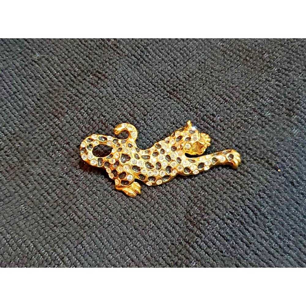 Vintage Brooch Pin Signed Roman Cat Jaguar Panthe… - image 5