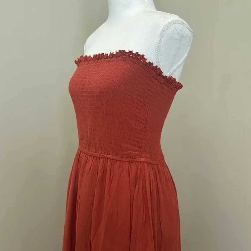 Sienna Orange Strapless Maxi Dress - image 5