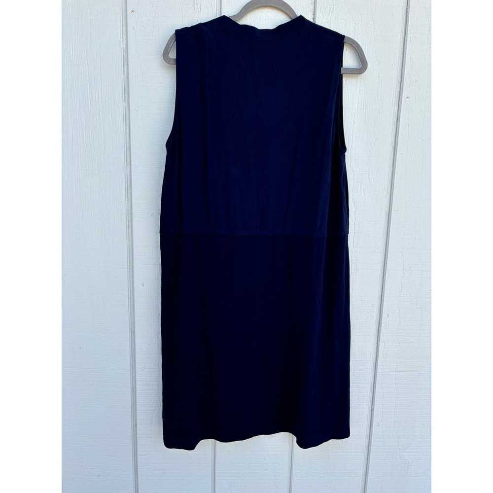 Eileen Fisher Silk Shift Dress, Navy Blue, Two To… - image 2