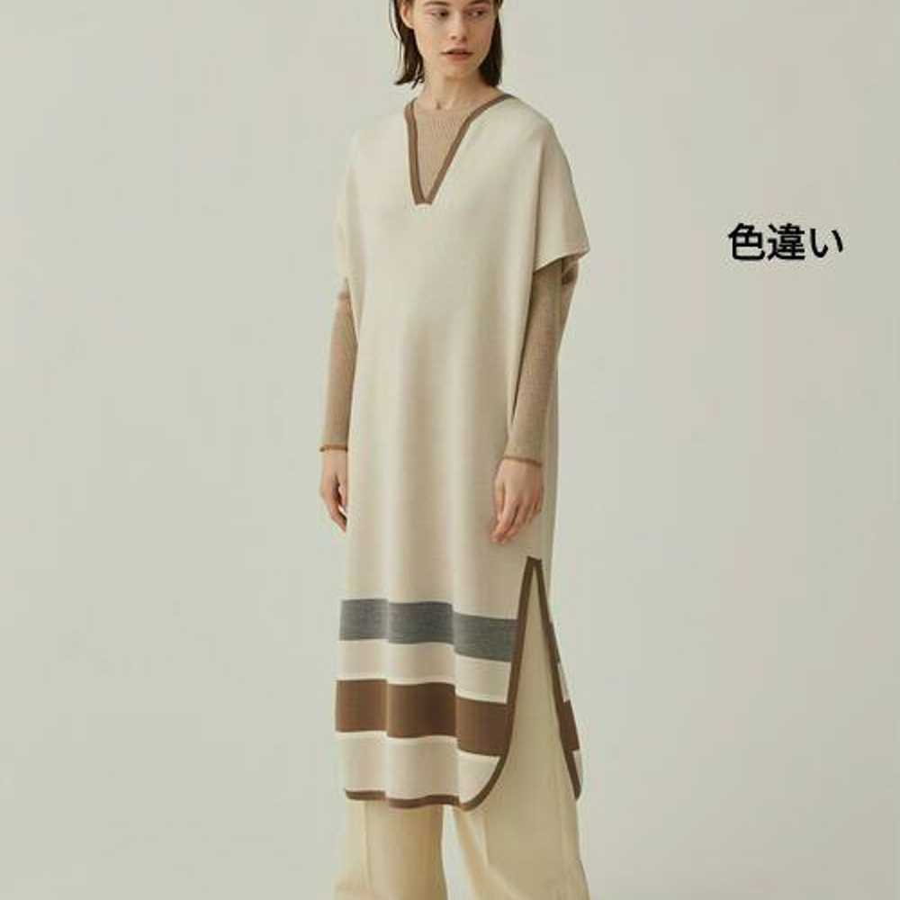 Depressed / Knit Kaftan One-piece Knit Vest Long … - image 3