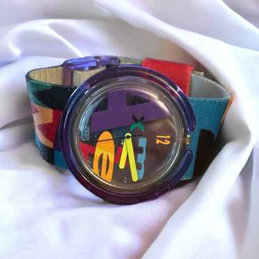 Swatch Vintage 1991 Pop Swatch Letterhead Watch