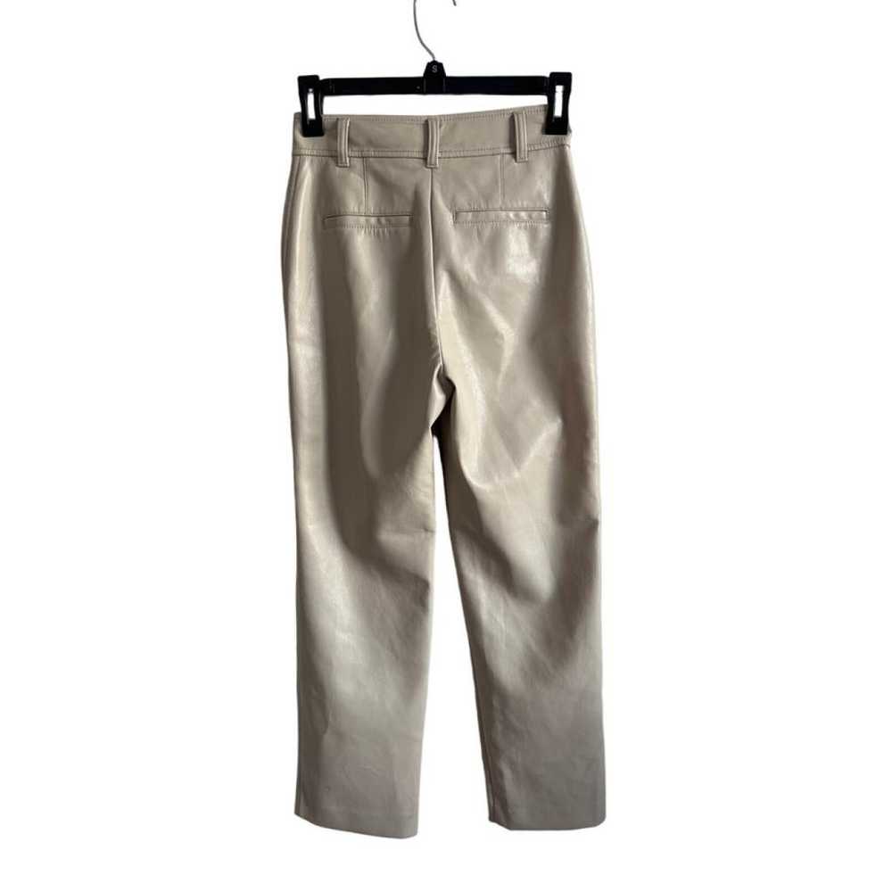 Babaton Vegan leather straight pants - image 2